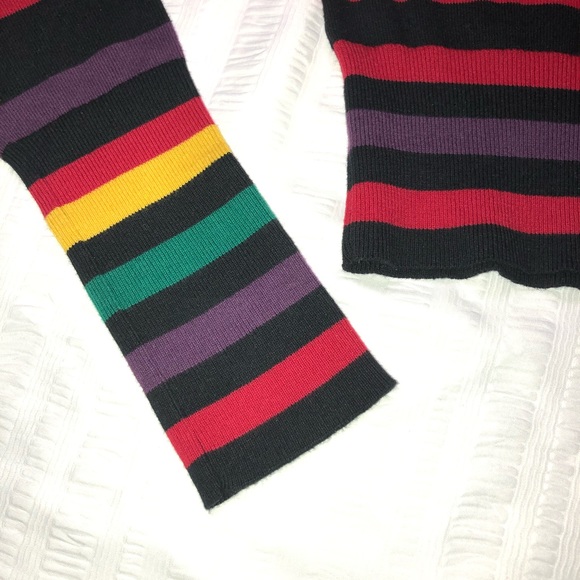 New!! BCBG Striped Cotton Sweater - Picture 6 of 7